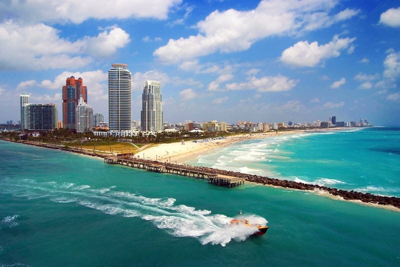 Miami Beach – Aerial view of South Miami Beach – 800 x 535